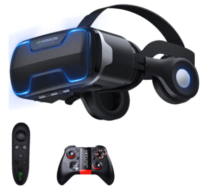 VR HEADSET WITH REMOTE AND GAME PAD