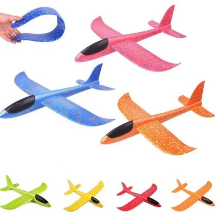 Big Foam Plane Glider Hand Throw Airplane Light Inertial Planes Outdoor Launch Kids Toys